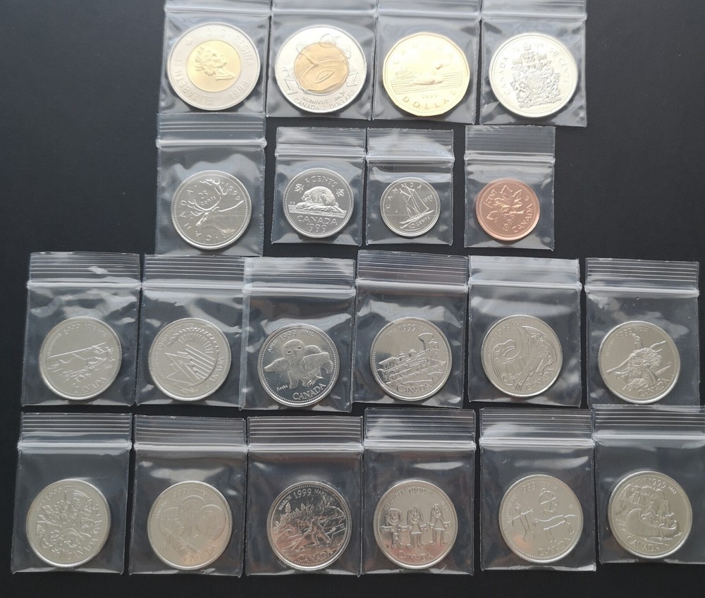 *** CANADA  1999  COMPLETE  UNCIRCULATED  COINS  SET ***