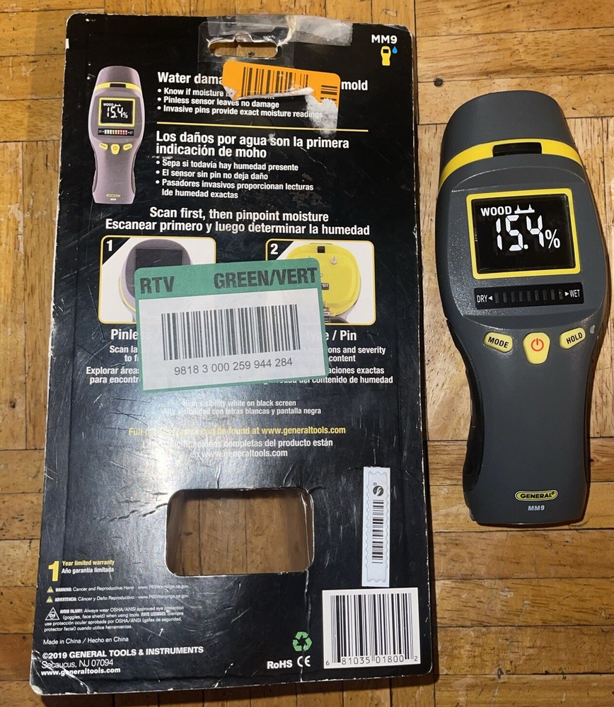 GENERAL TOOLS COMBO MOISTURE METER MM9