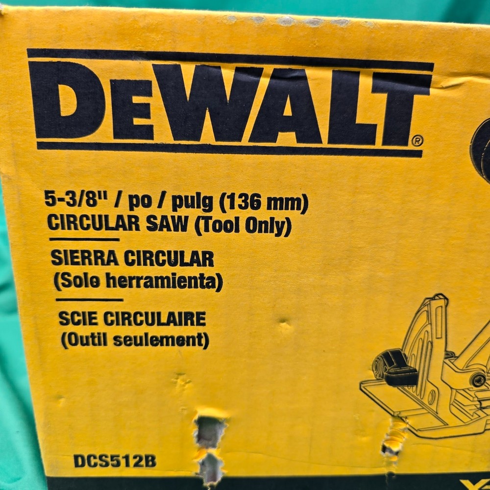 DEWALT12V Max Xtreme Cordless Circular Saw - Yellow (DCS512B)