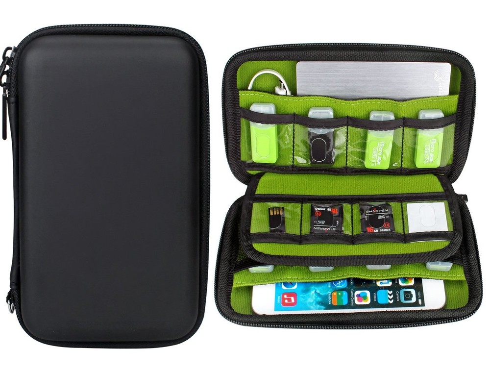 Digital Gadget Case Waterproof Memory Card Case,Designed for External Hard Dr...