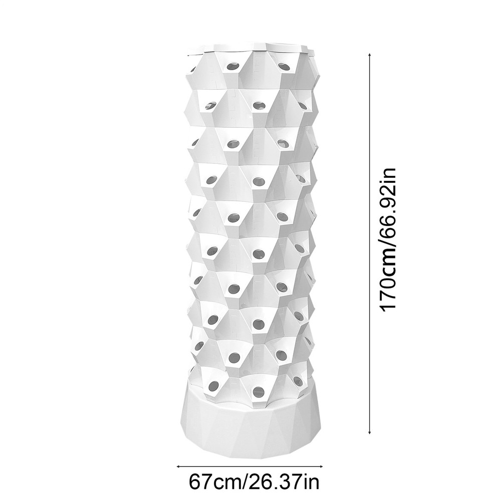 NEW 80 Pot Vertical Hydroponics Tower Systems Set Hydroponic Growing Kit Garden