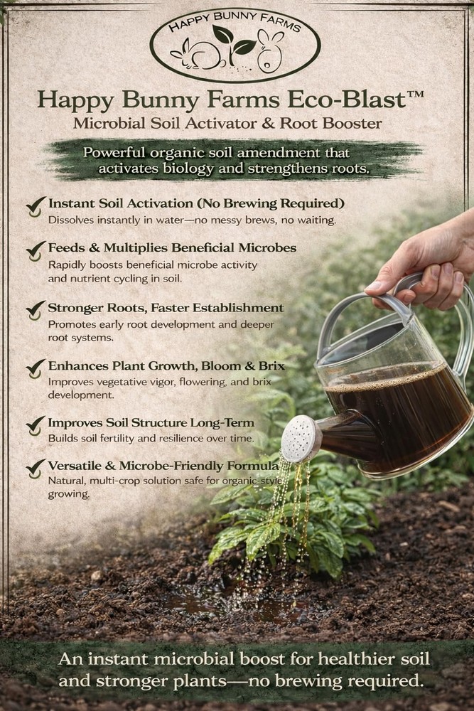 Eco-Blast™ Instant Compost Tea – 2oz Bag. Soil Microbes with Plant Probiotics...