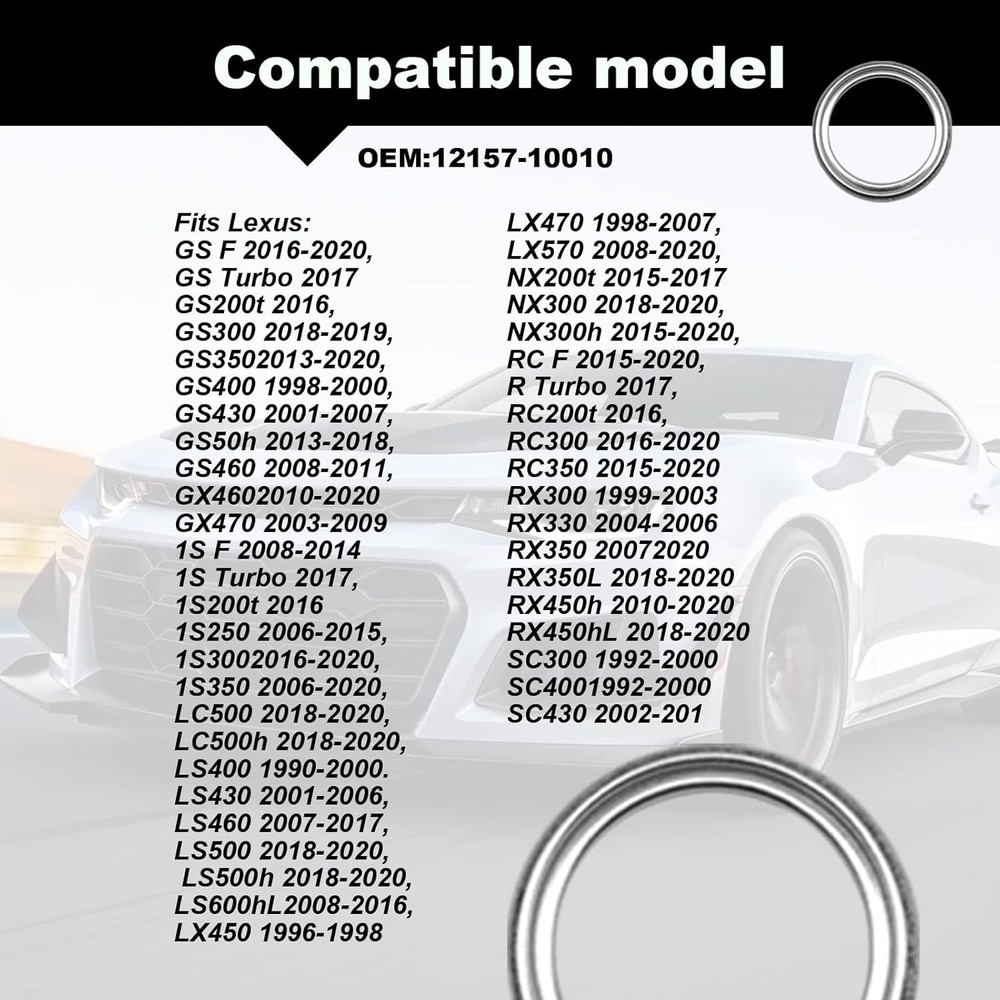 12pcs Differential Transfer Case Crush Washer Gasket Kit Compatible with...