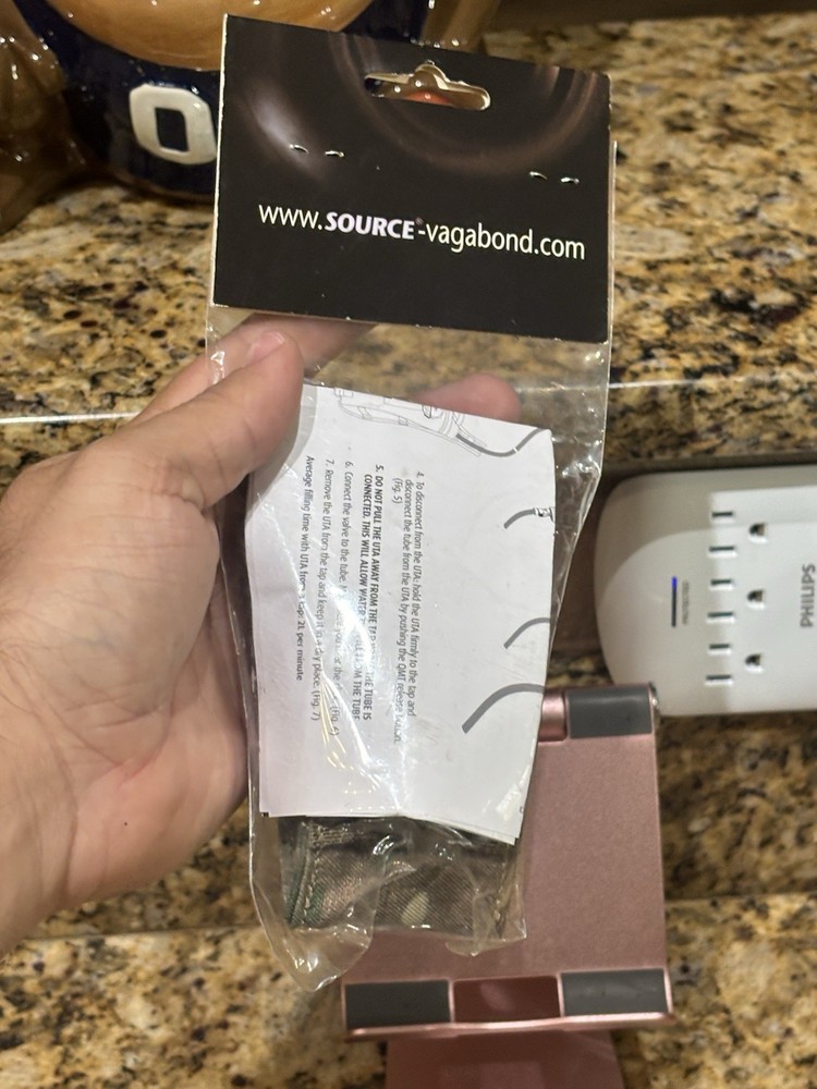 SOURCE TACTICAL HYDRATION SYSTEM HOSE RAPID REFILL ADAPTER UTA w. MULTICAM POUCH