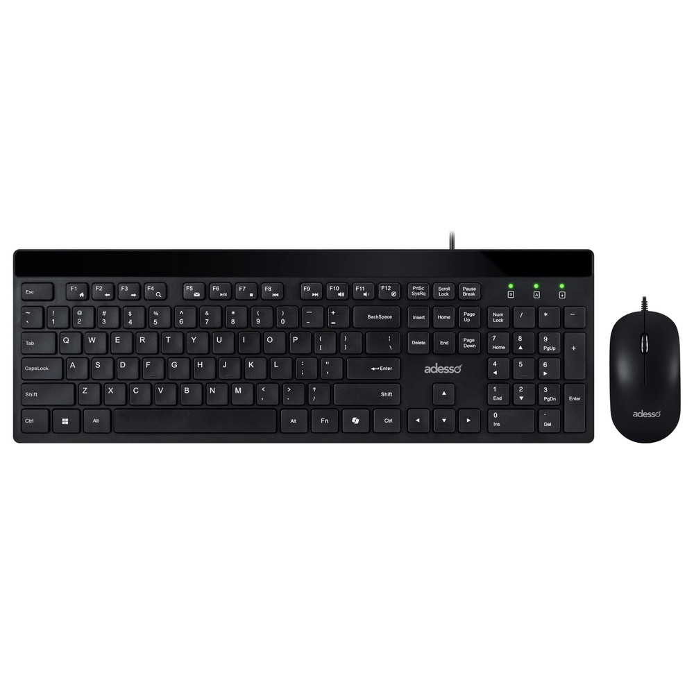 AKB-140CB USB Keyboard Mouse Combo 104 Key Optical Quiet Keys
