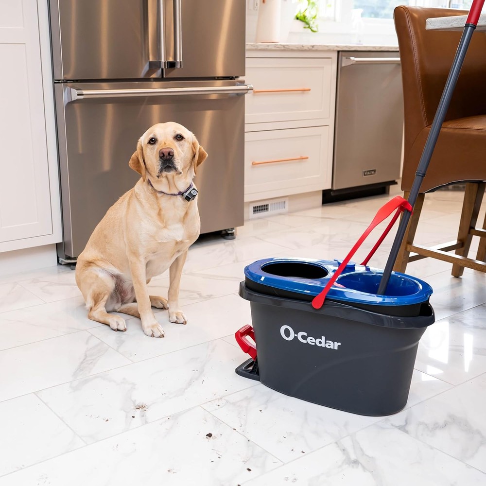 Spin Mop Bucket System Water Powered Cleaning Mop Set