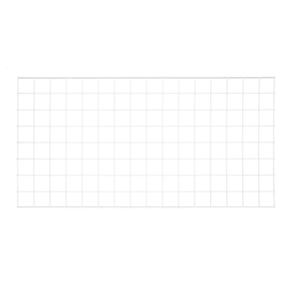 Wire Grid Panel 2' x 4' with 4 Wall Mounts White Retail Display Craft Gridwall