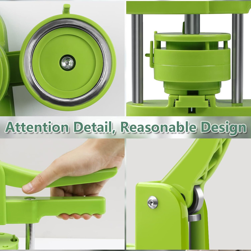 Button Maker Machine, 75Mm(3 Inch) DIY Pin Button Maker Press Machine Kit, Badge