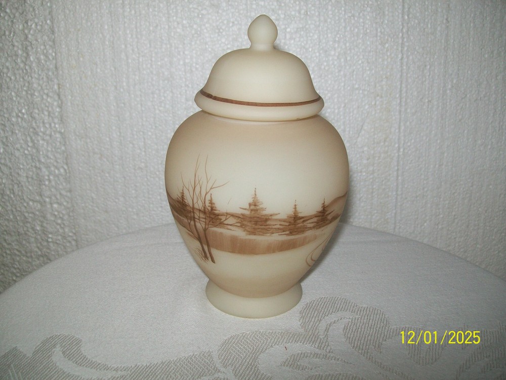 Fenton "Down By The Station" Temple Jar 7488 TT