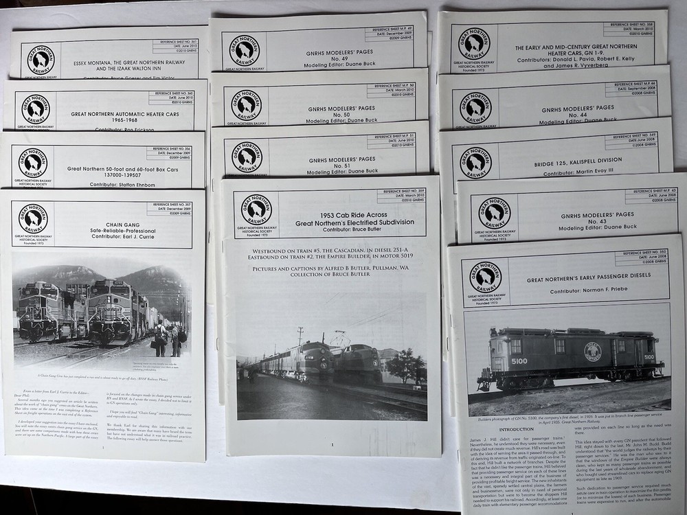Great Northern Railway Reference Letters/Journals 2008-2010 Misc Issues