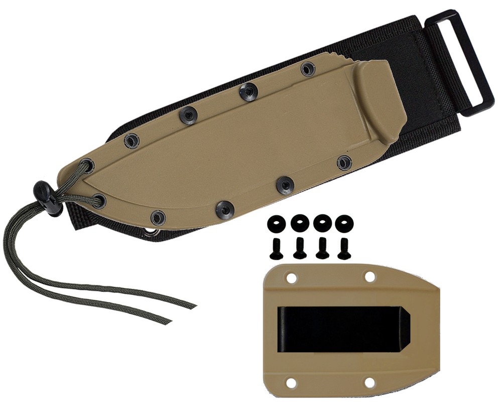 ESEE Model 4 Brown Molded MOLLE Back SHEATH ONLY 21SS