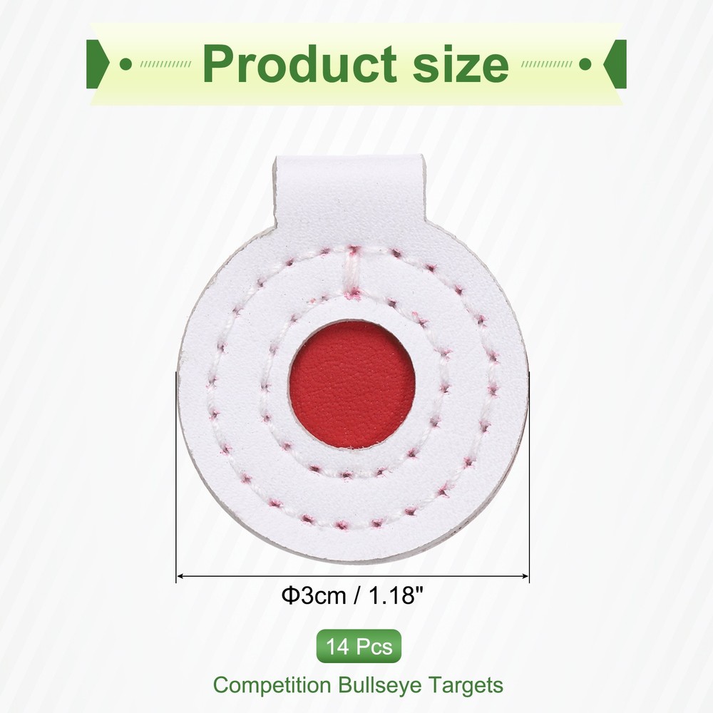 14Pcs Microfiber Bullseye Targets for Shooting Practice 3cm