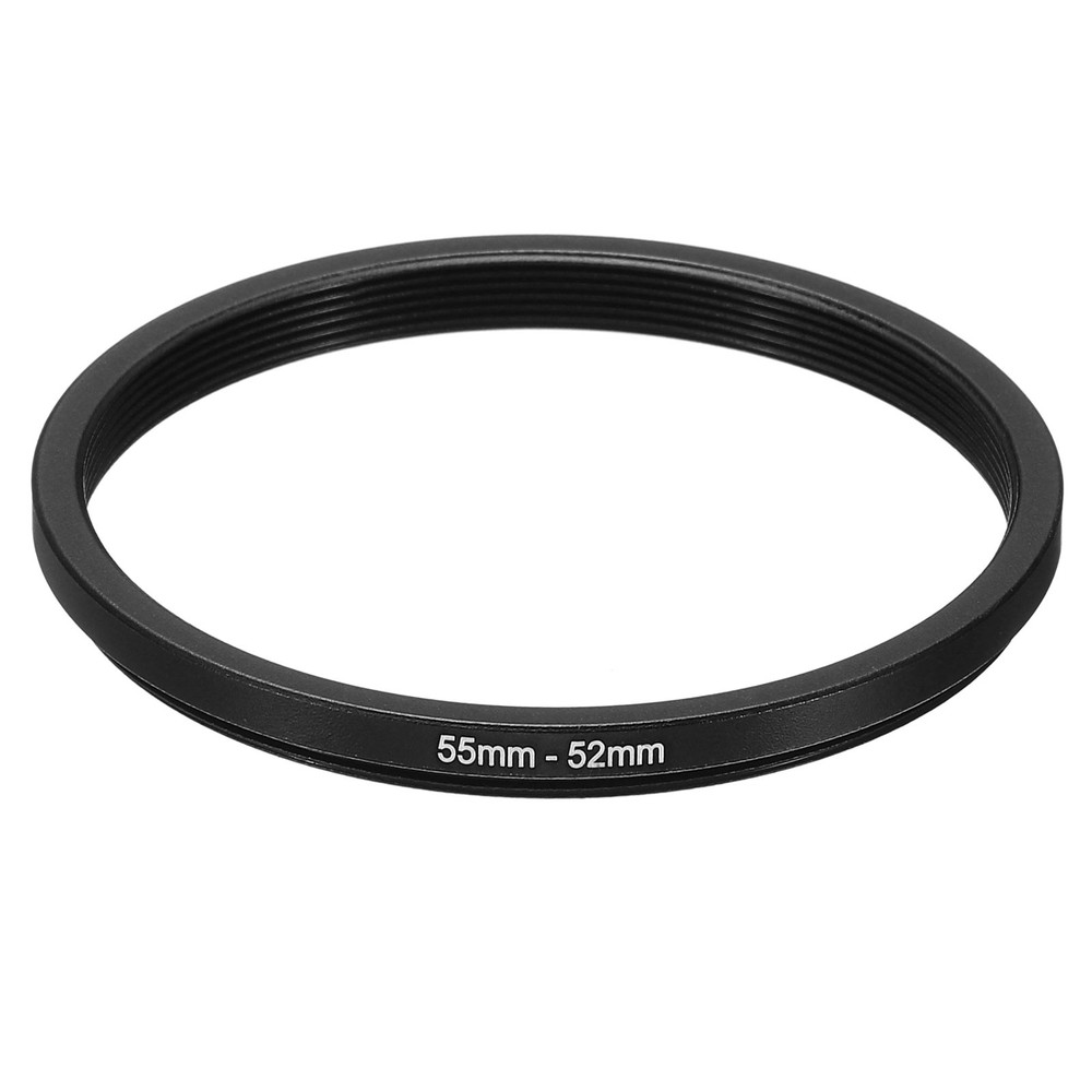 55-52mm Metal Step Down Ring Camera Lens Filter Adapter Ring Aluminum Filter