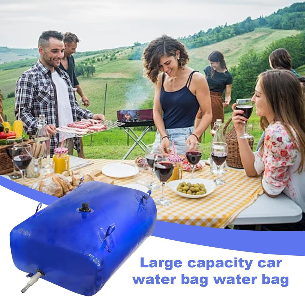 Water Storage Bladder Containers, Portable Large Capacity Foldable Water Bladder
