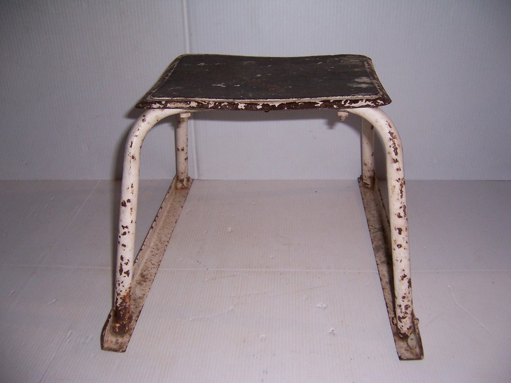Vintage Metal Kitchen Utility Stool