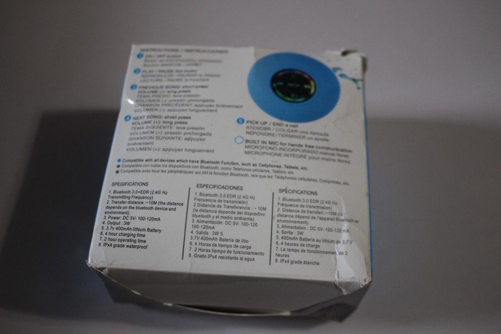 MINI BLUETOOTH WATERPROOF SHOWER SPEAKERS