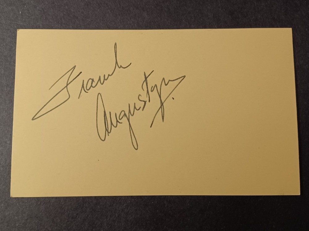 Frank Augustyn Signed Index Card - Ballet