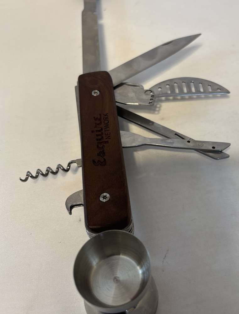 Esquire Network 9 IN 1 COCKTAIL MULTI TOOL, BARTENDER MUST HAVE KITCHEN ITEM