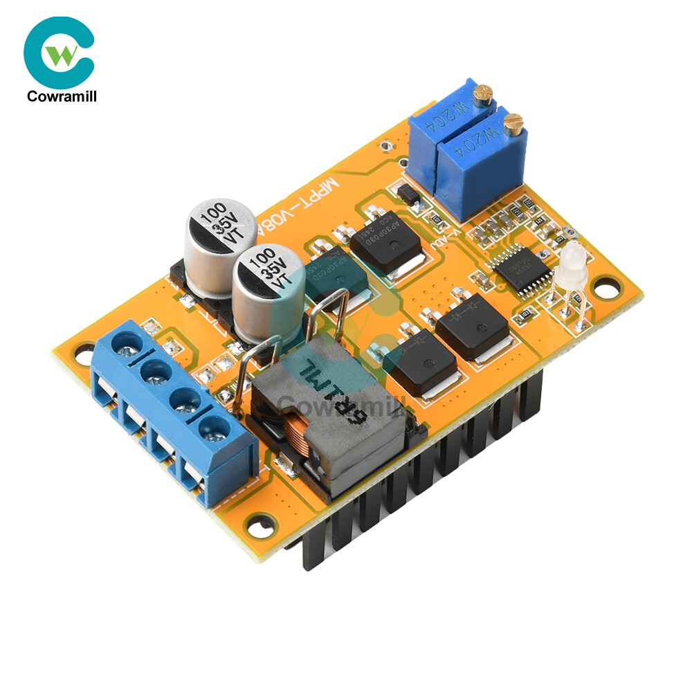 DC8-28V 5A 100W MPPT Solar Charging Panel Regulator Controller 9V 12V 24V Switch