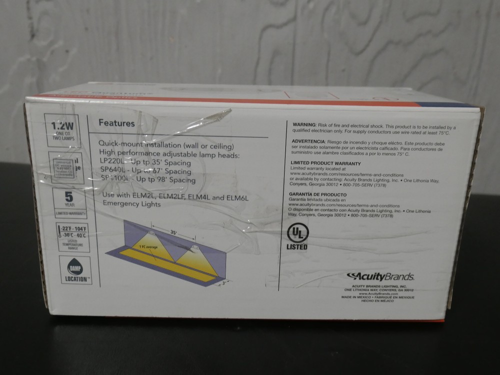 NEW LITHONIA LIGHTING LED QUANTUM EMERGENCY LIGHT