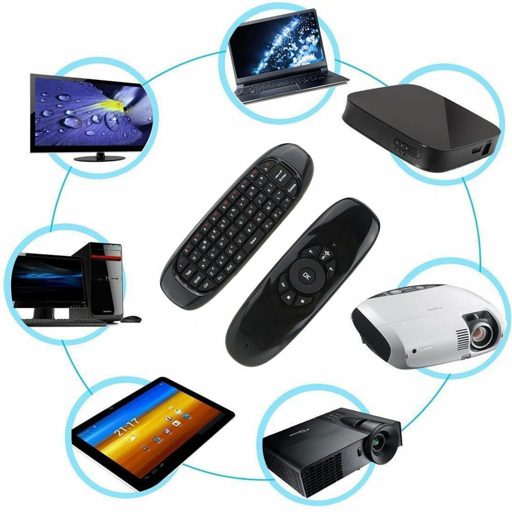 Mini 2.4G Remote Control Wireless Keyboard Air Mouse for PC Smart TV Android BOX