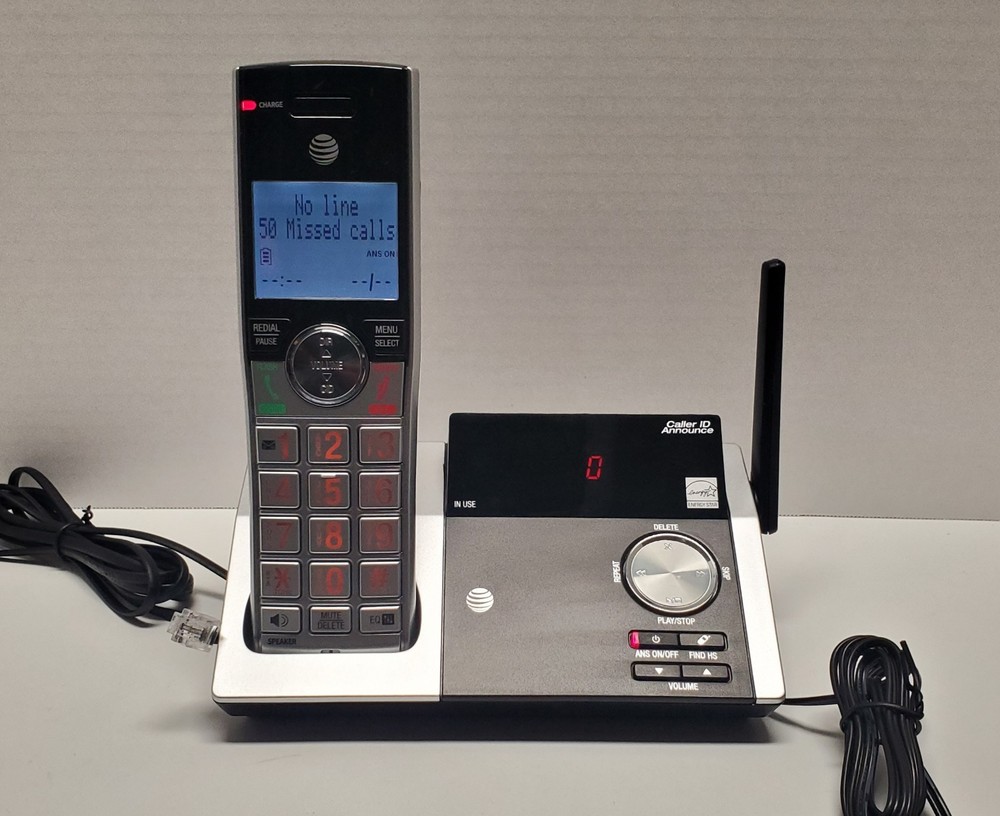 AT&T CL82315 DECT 6.0 Cordless Phone System 2 Handsets & Answering Machine