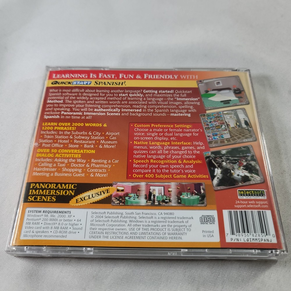 Quick Start PC CD-ROM Spanish Language Software 2004