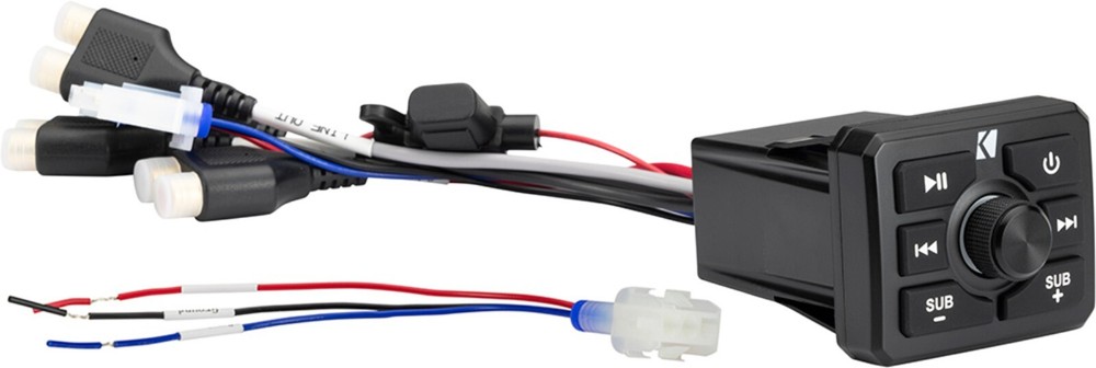 KICKER 51KBTR UTV UNIVERSAL BLUETOOTH RECEIVER WEATHERPROOF W/USB AND AUX INPUT