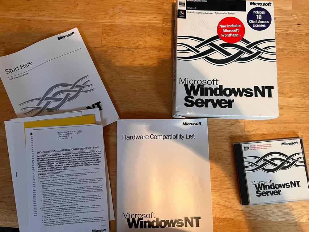 Microsoft Windows NT Server Software Lot – UNTESTED
