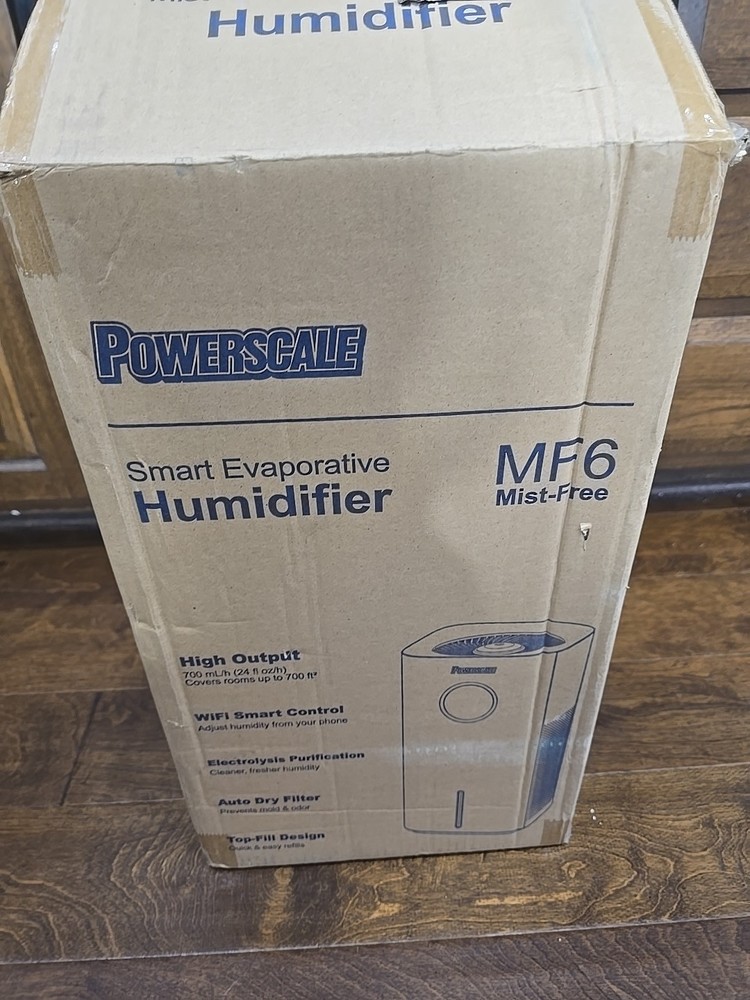 Powerscale MF6 Mist-Free Smart Evaporative Humidifier WiFi Control Purification