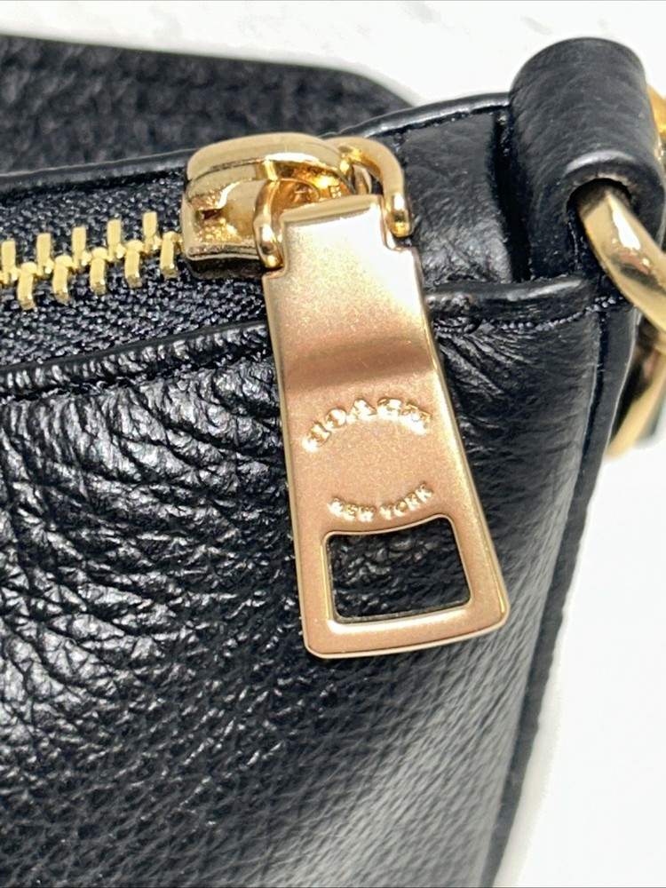 Coach Dempsey Shoulder Bag Black Leather Patch (C2829)