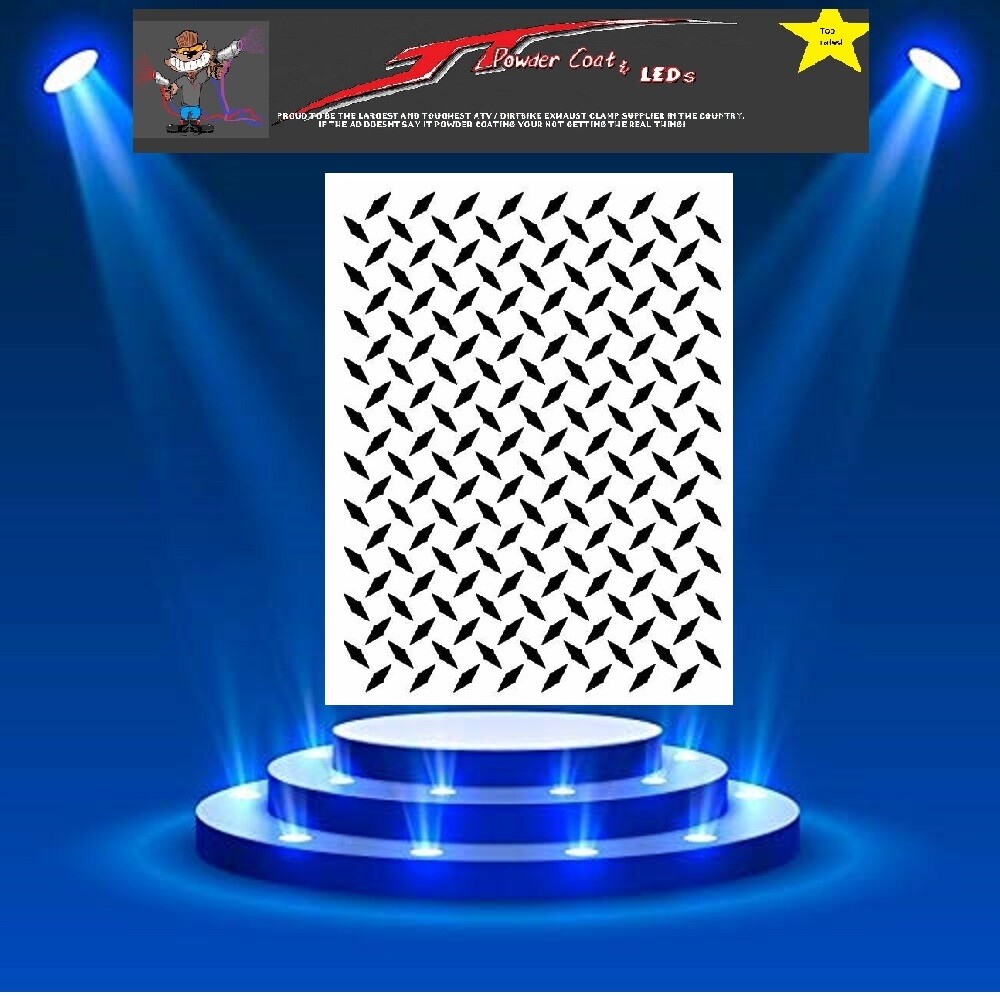 Thick Dimond plate Stencil Template Airbrush Paint  # 01