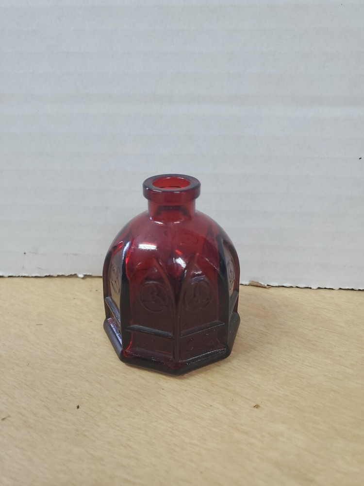 Vintage Wheaton Hexagon Ruby Red Ink Bottle Jar | NJ | Carter, Celtic Knots