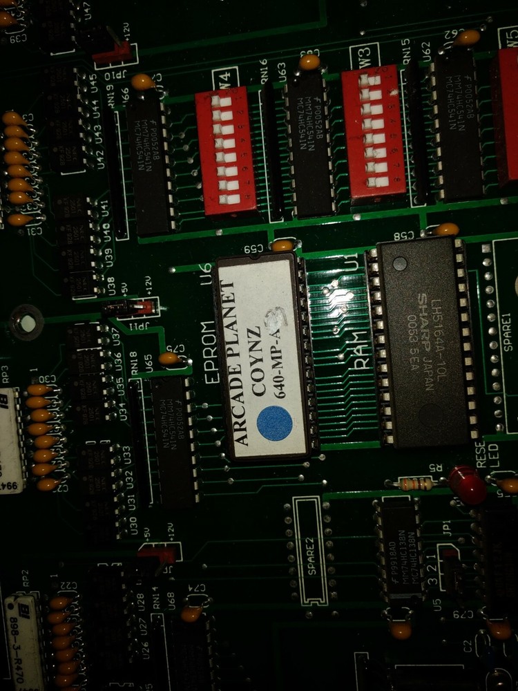 lazertron coynz arcade main pcb untested #1