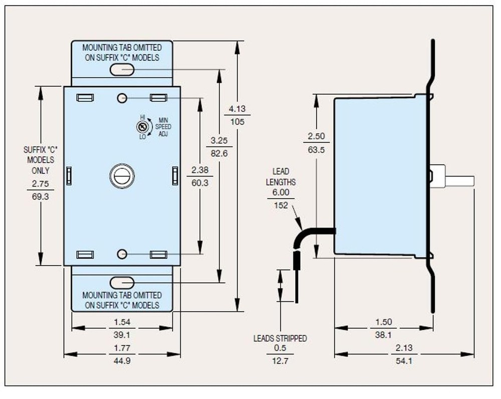 KB Electronics 8811007 Solid State Variable Speed AC Electric Motor Control, ...