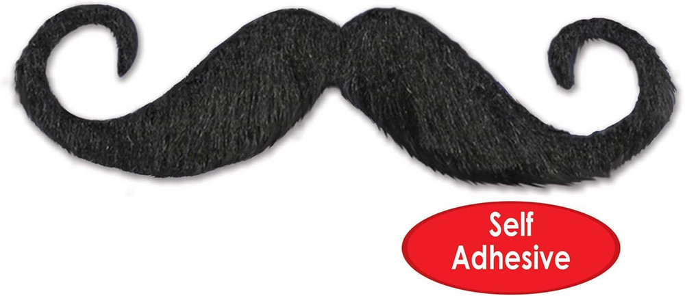 Handlebar Hairy Mustache Self-Adhesive