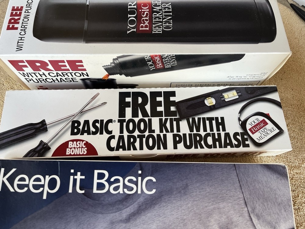 Late 90’s Basic Thermos- Basic Tool Kit - Basic Tshirt.Unopened A Basic Trifecta