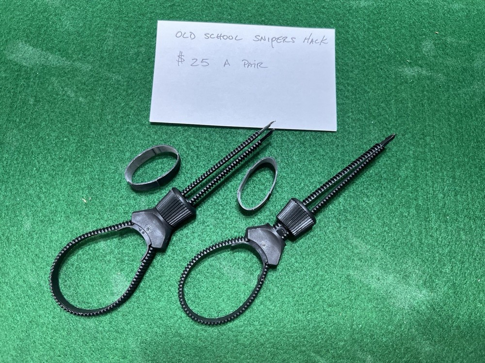 Old Snipers Hack, Adjustable Scope Throw Lever (Pair) Plastic, Black