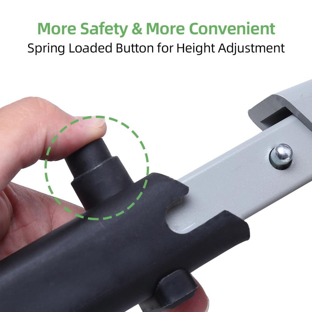 RV Step Stool Adjustable Aluminum 1000lb Folding NonSlip with Handle Reflective