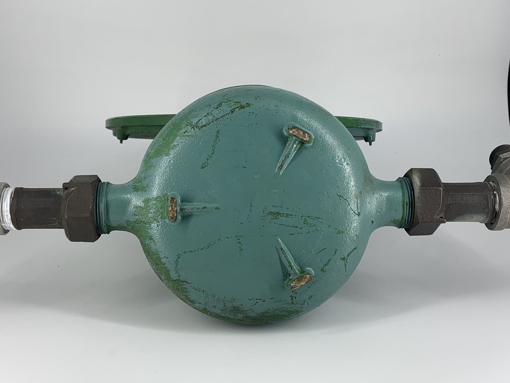 Industrial Neptune Trident Meter 1" Split Case Totalizing 11" Dial Face