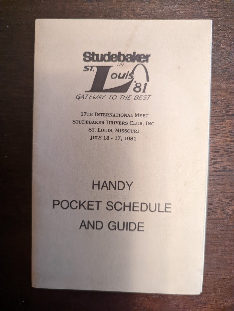 Studebaker International Meet Guide St Louis1981