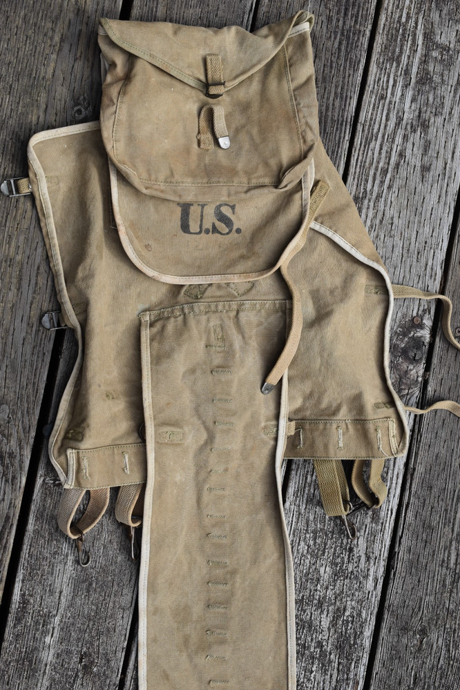 WW1 Haversack Field pack US Army Khaki