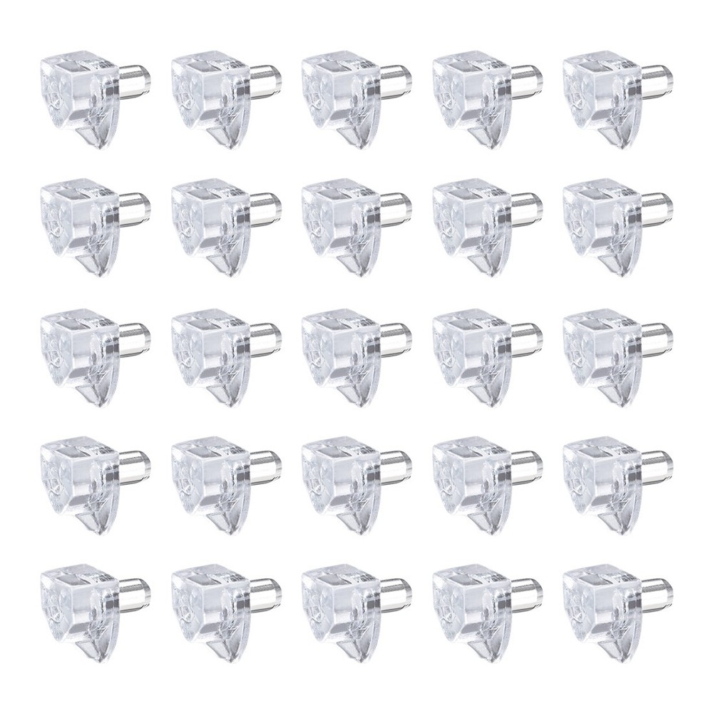 100pcs plastic shelf plugs support 5mm shelf staples pin light peg