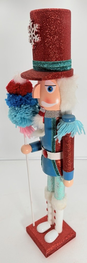 Allen & Roth 24” Nutcracker Pom Poms And Glitter