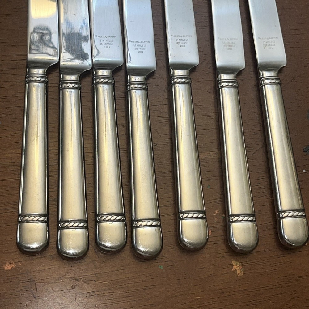 Reed & Barton BRIGHTON Glossy Dinner Knives (7)