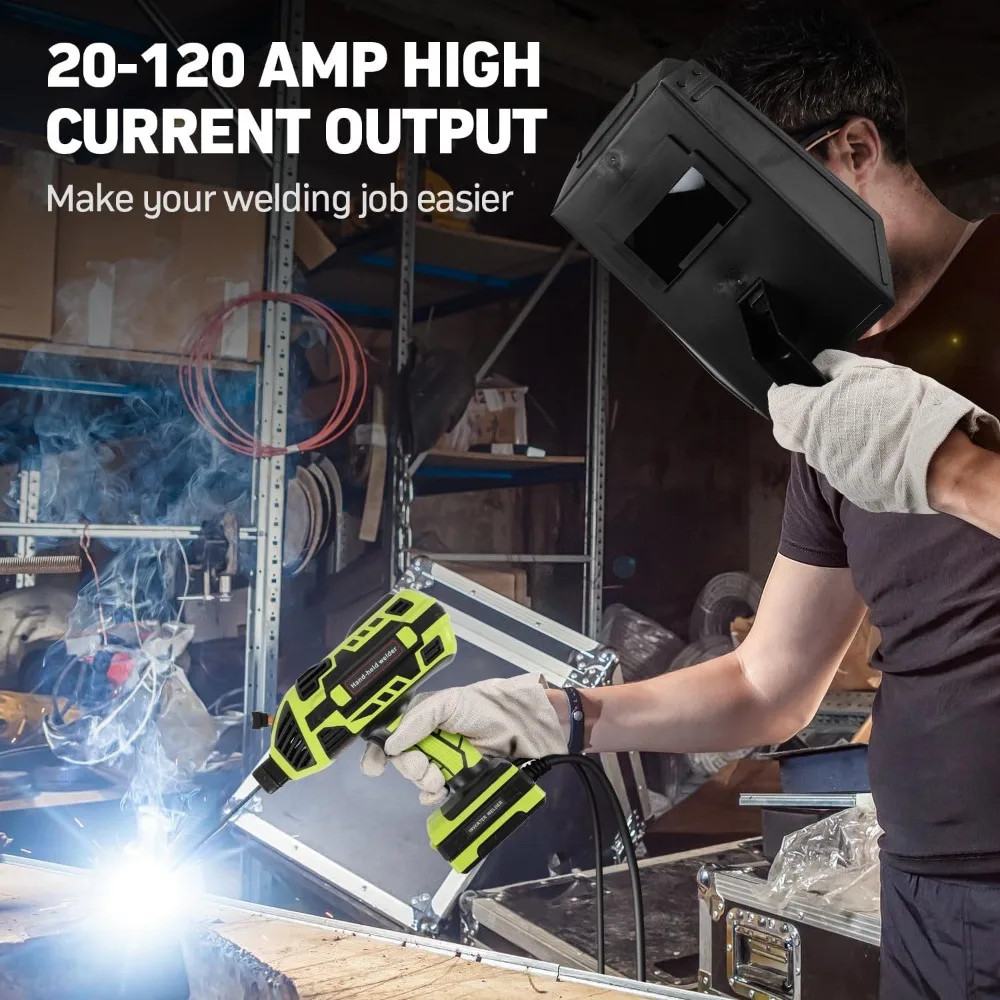 Handheld Welding Machine 110V Portable Welder Gun IGBT Inverter Variable Current