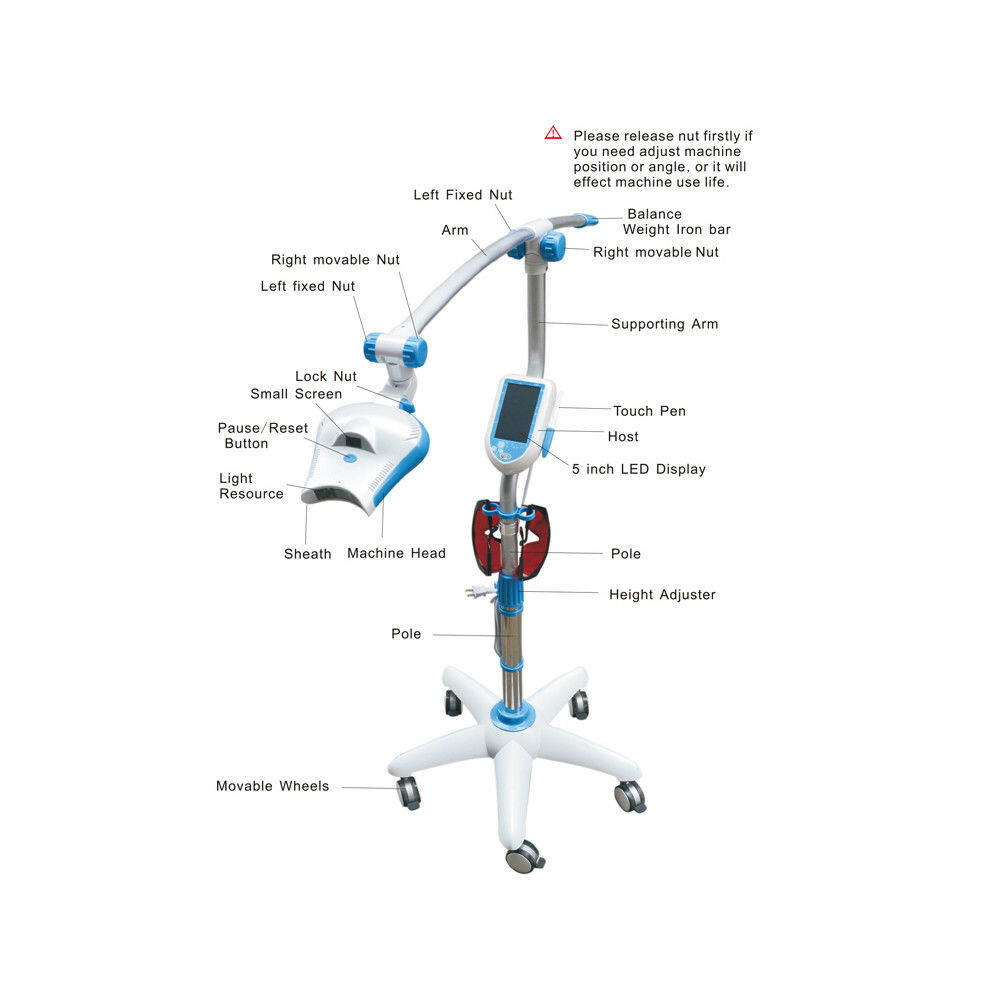 Dental Mobile Teeth Whitening Lamp Machine,Bleaching Accelerator Cold LED Light