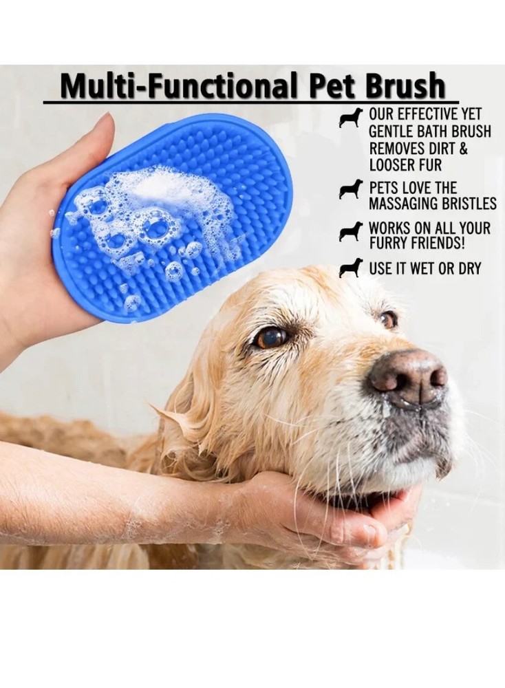 Pet bathing Brushes, Two pack!!,  Wet or dry,  Massage gloves