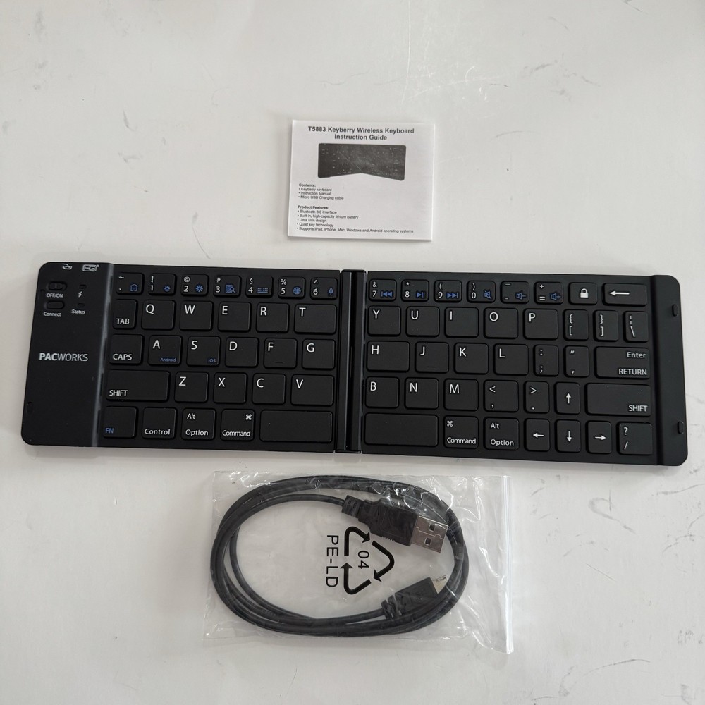 Mayberry Foldable Wireless Keyboard New In Box E49