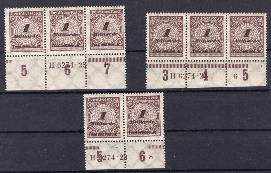 DR-Infla 325HAN Three Different ** MNH POSTFRISCH (FA0710